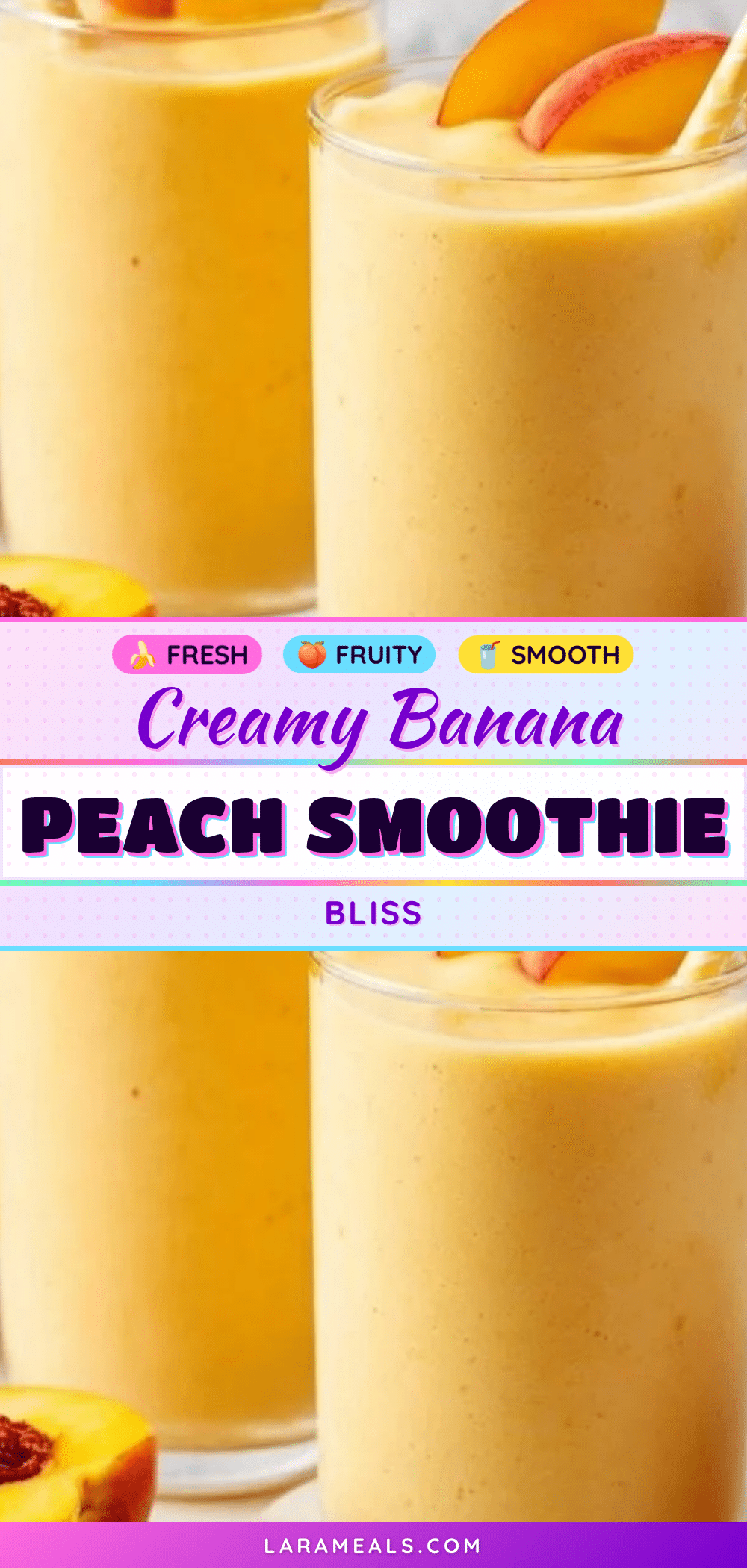 creamy banana peach smoothie recipe