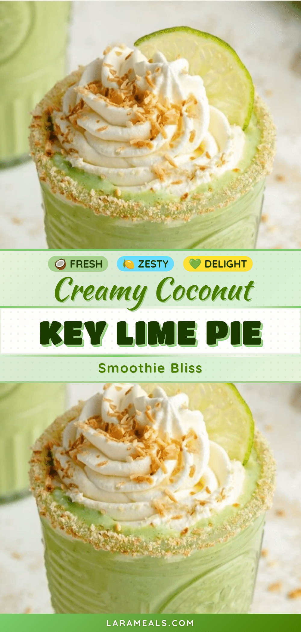 creamy coconut key lime pie smoothie recipe