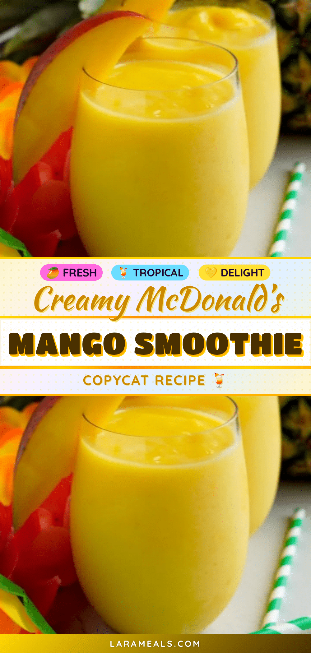 creamy mcdonald’s mango smoothie copycat recipe recipe