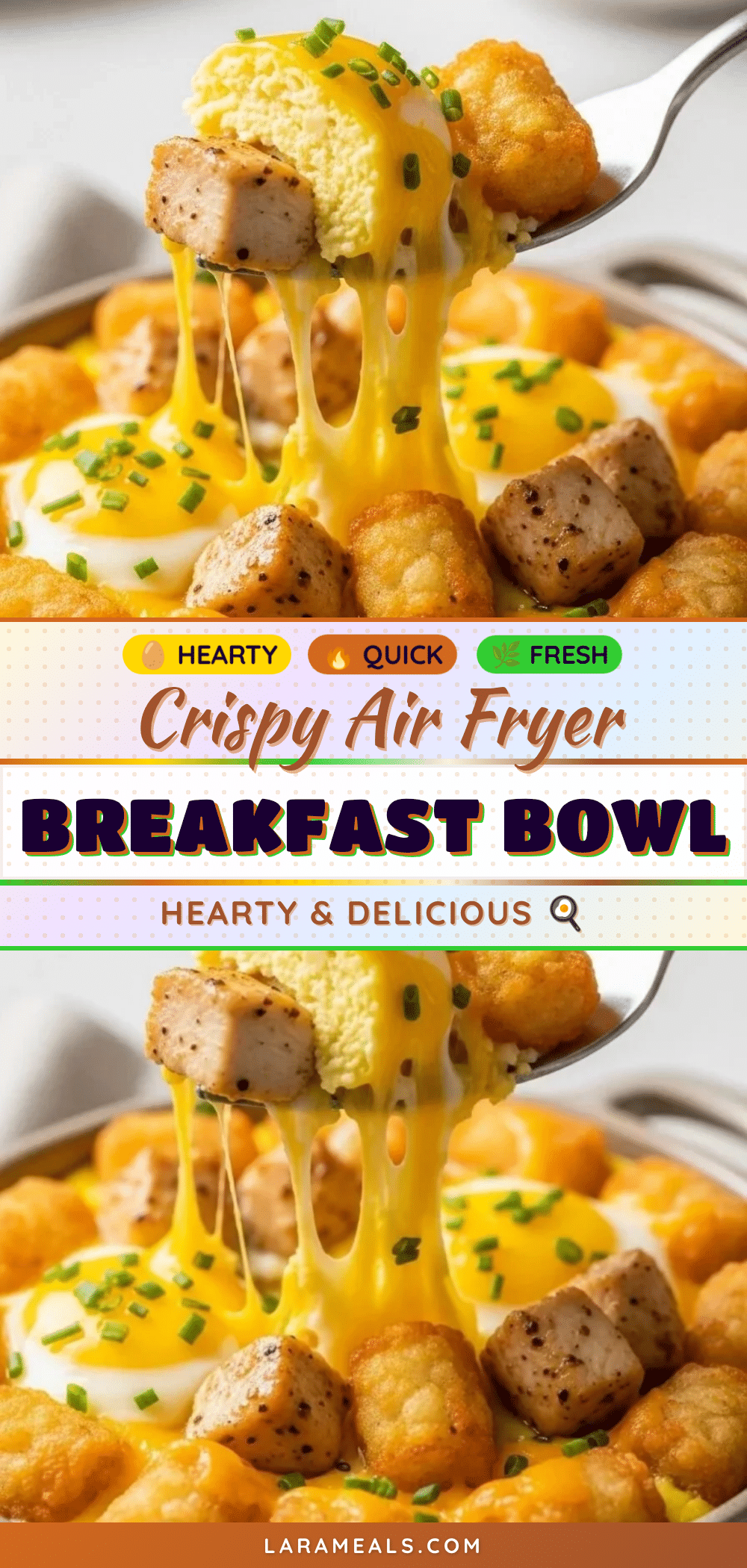 crispy air fryer breakfast bowl recipe
