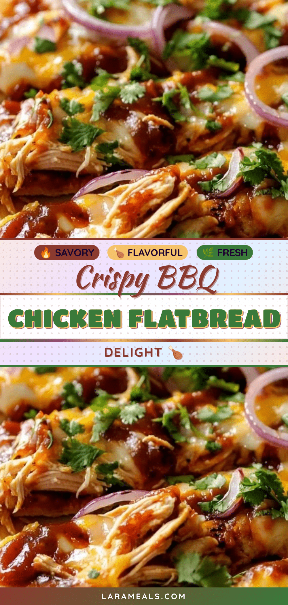 Crispy BBQ Chicken Flatbread recipe