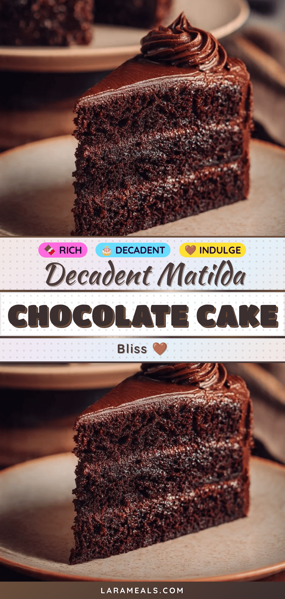 Decadent Matilda Chocolate Cake recipe