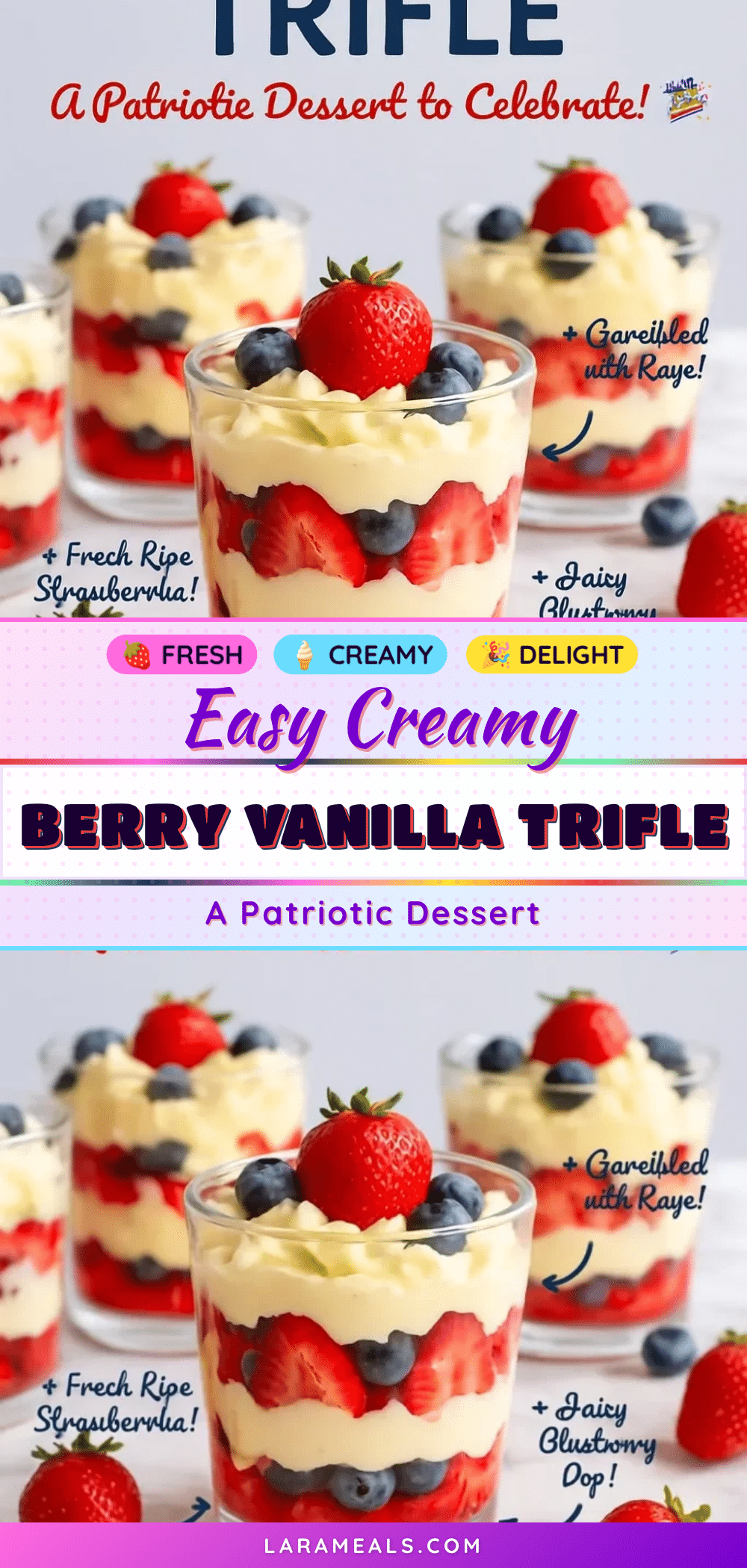 easy creamy berry vanilla trifle recipe