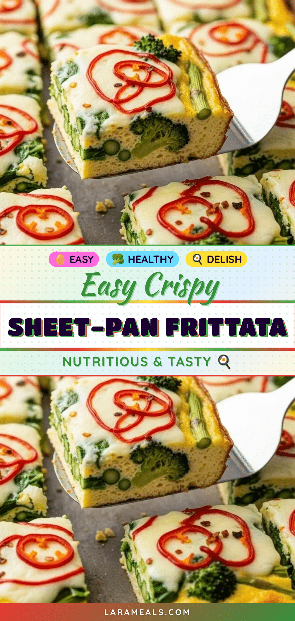 easy crispy sheet-pan frittata recipe