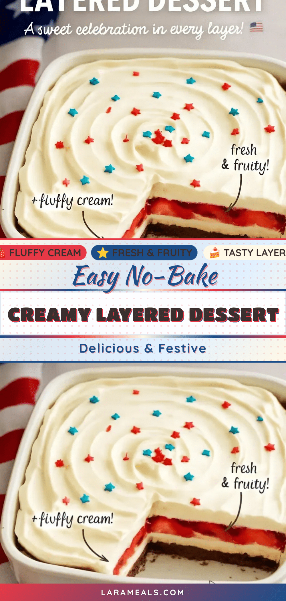 easy no-bake layered dessert recipe