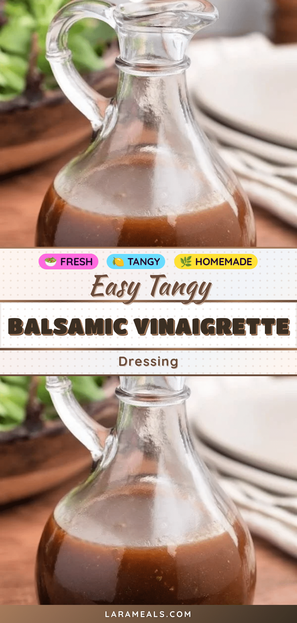 easy tangy balsamic vinaigrette dressing recipe