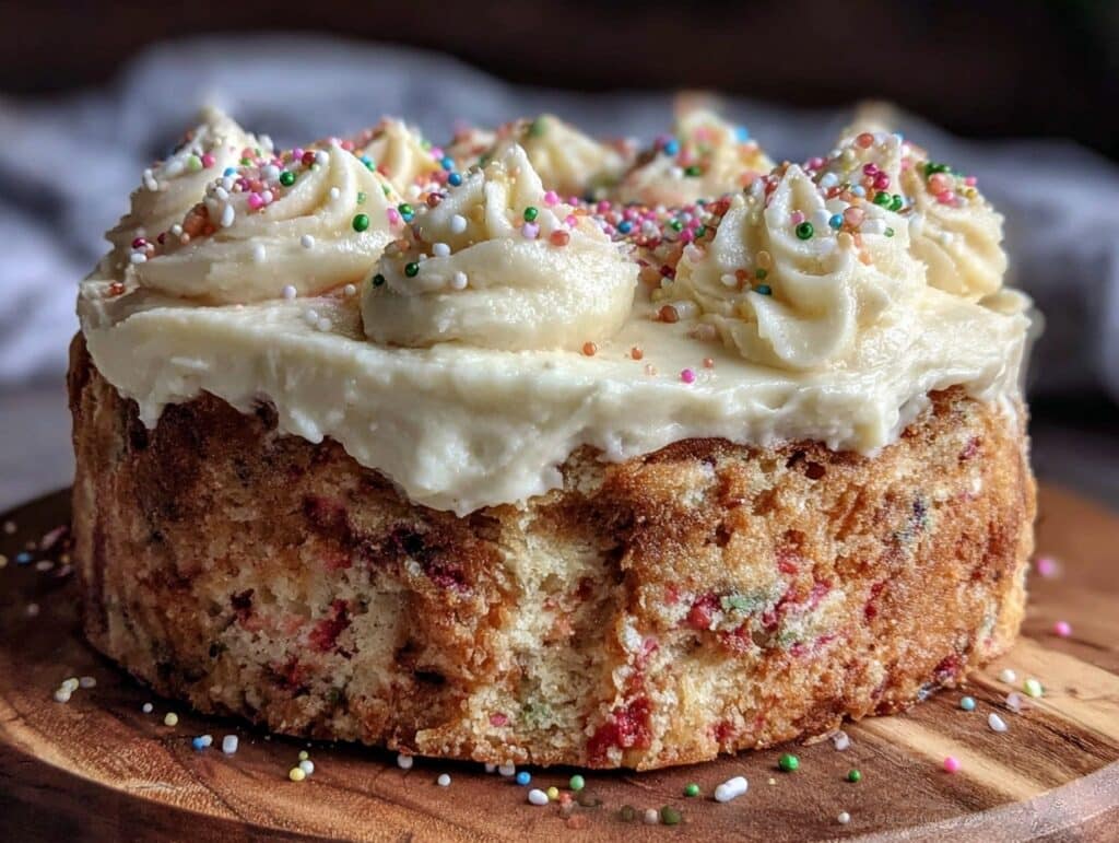 fluffy funfetti cake recipe - featured image