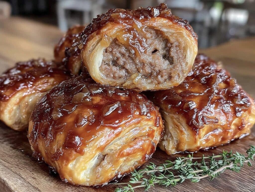 French onion sausage rolls - featured image