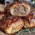 French onion sausage rolls - featured image