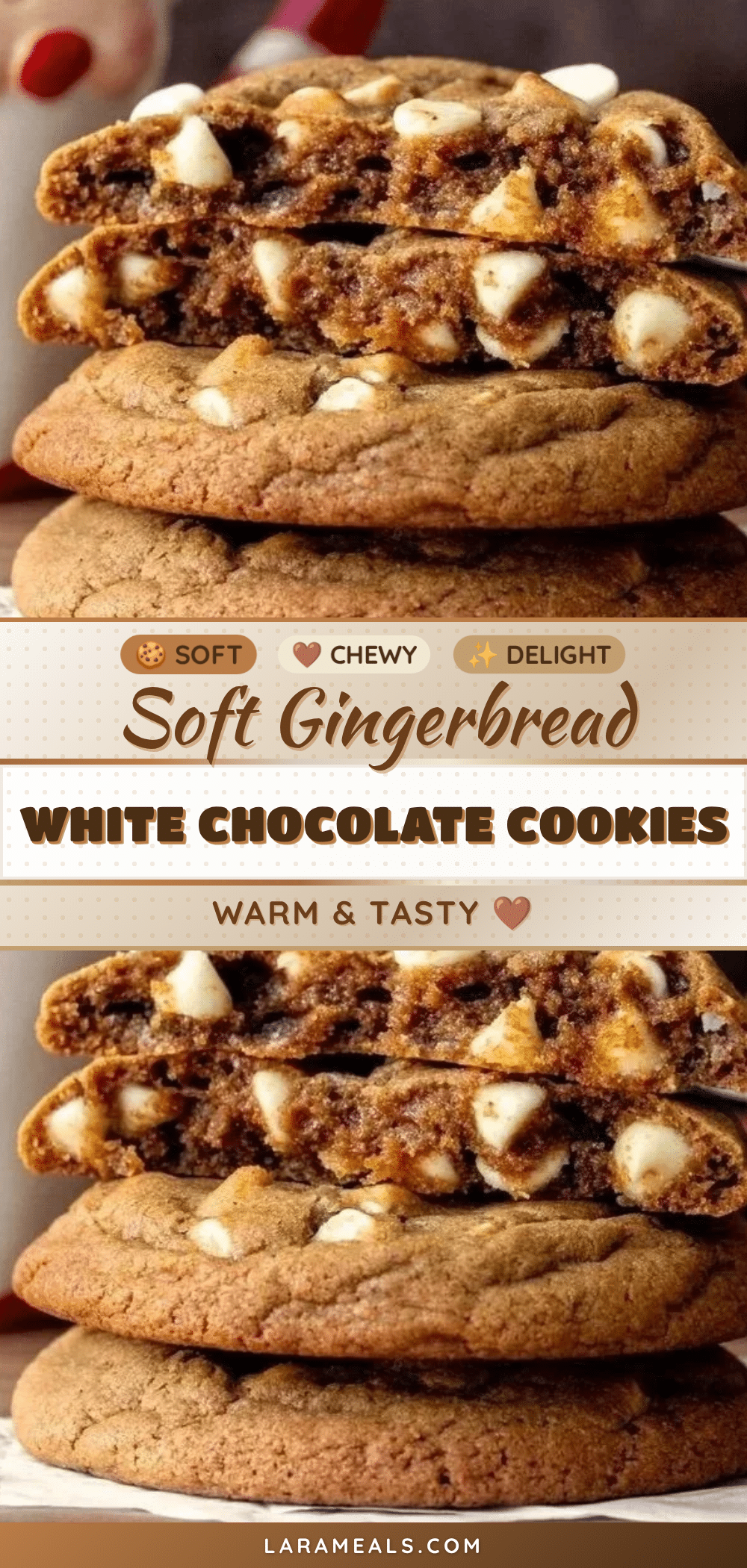 gingerbread white chocolate cookies recipe