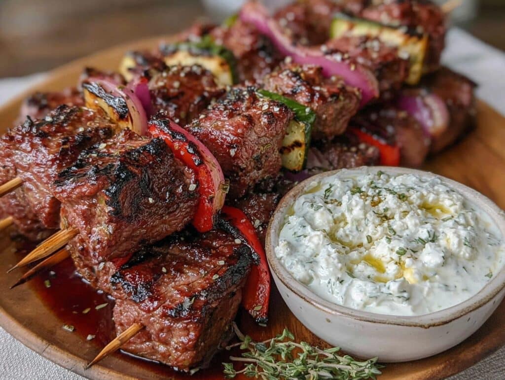 Greek beef kabobs - featured image