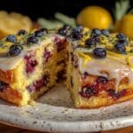 lemon blueberry cake - featured image