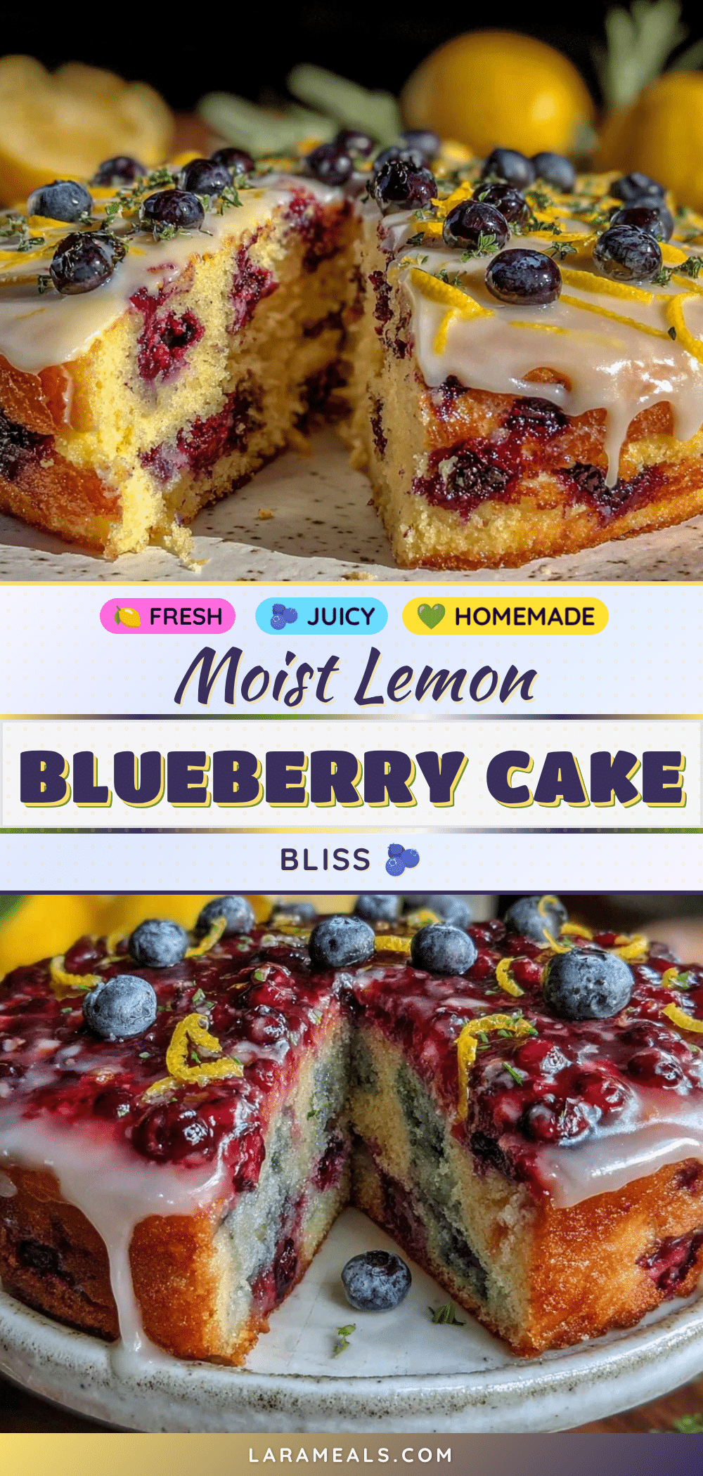 lemon blueberry cake recipe