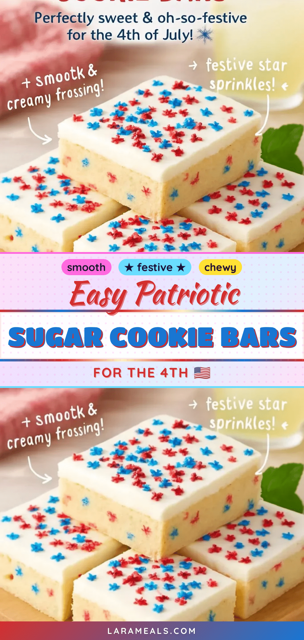 patriotic sugar cookie bars recipe