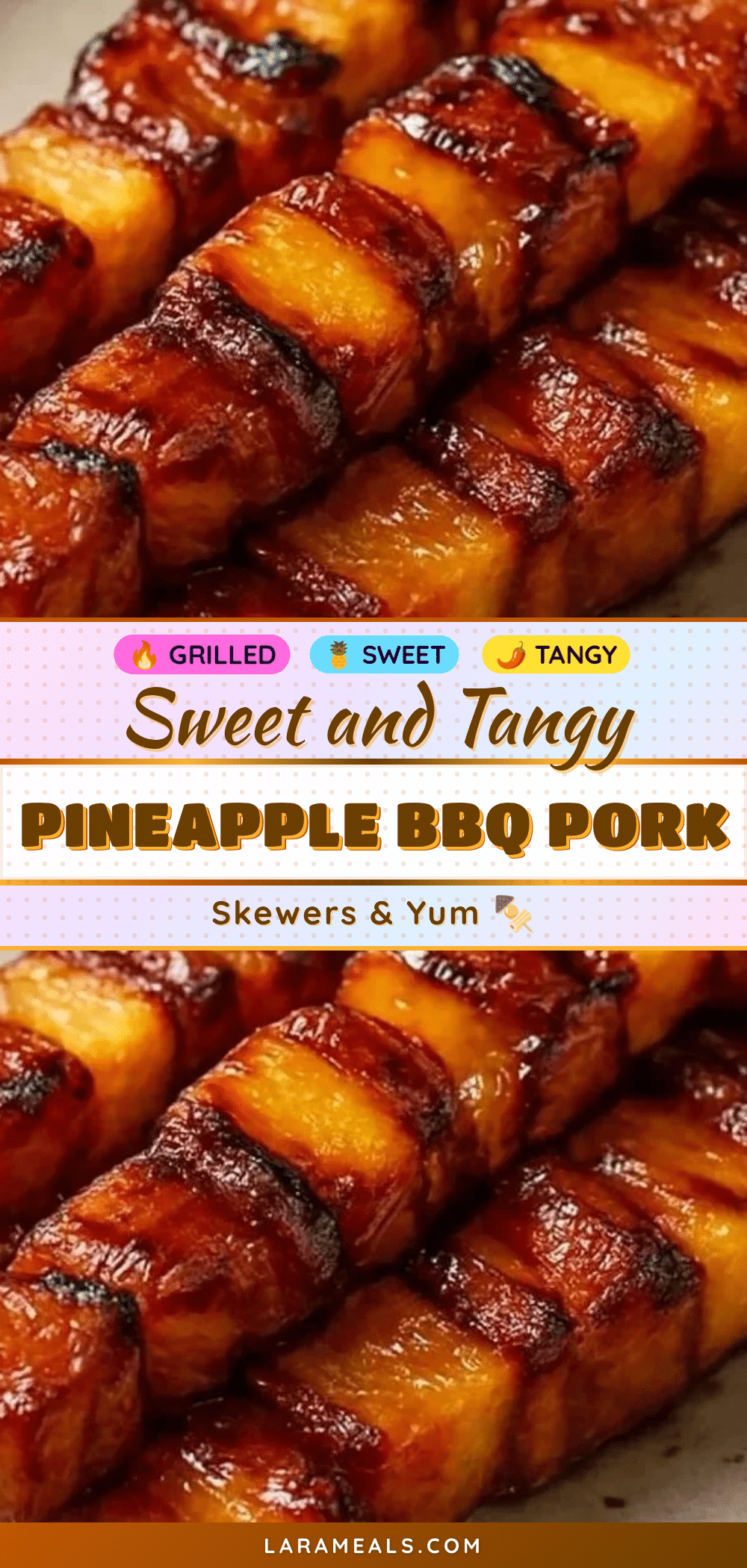 pineapple bbq pork skewers recipe