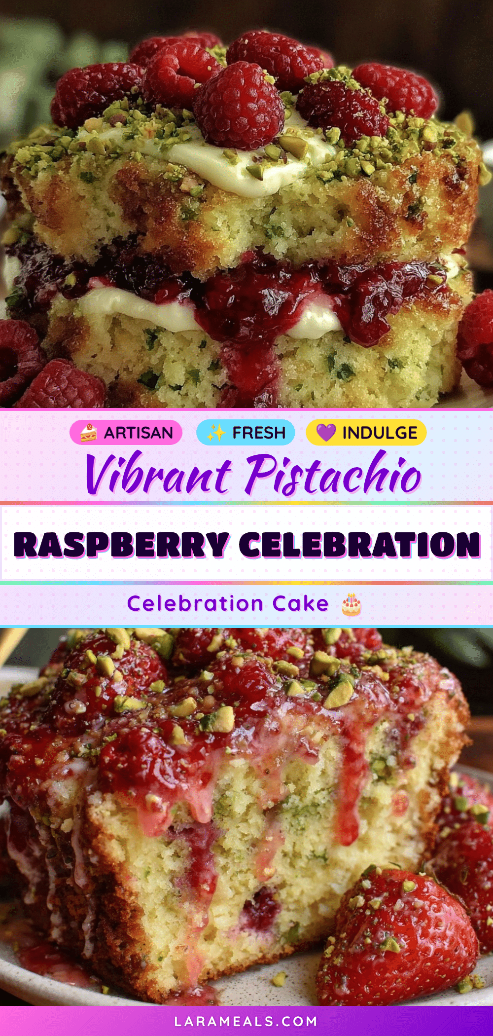 pistachio raspberry cake recipe