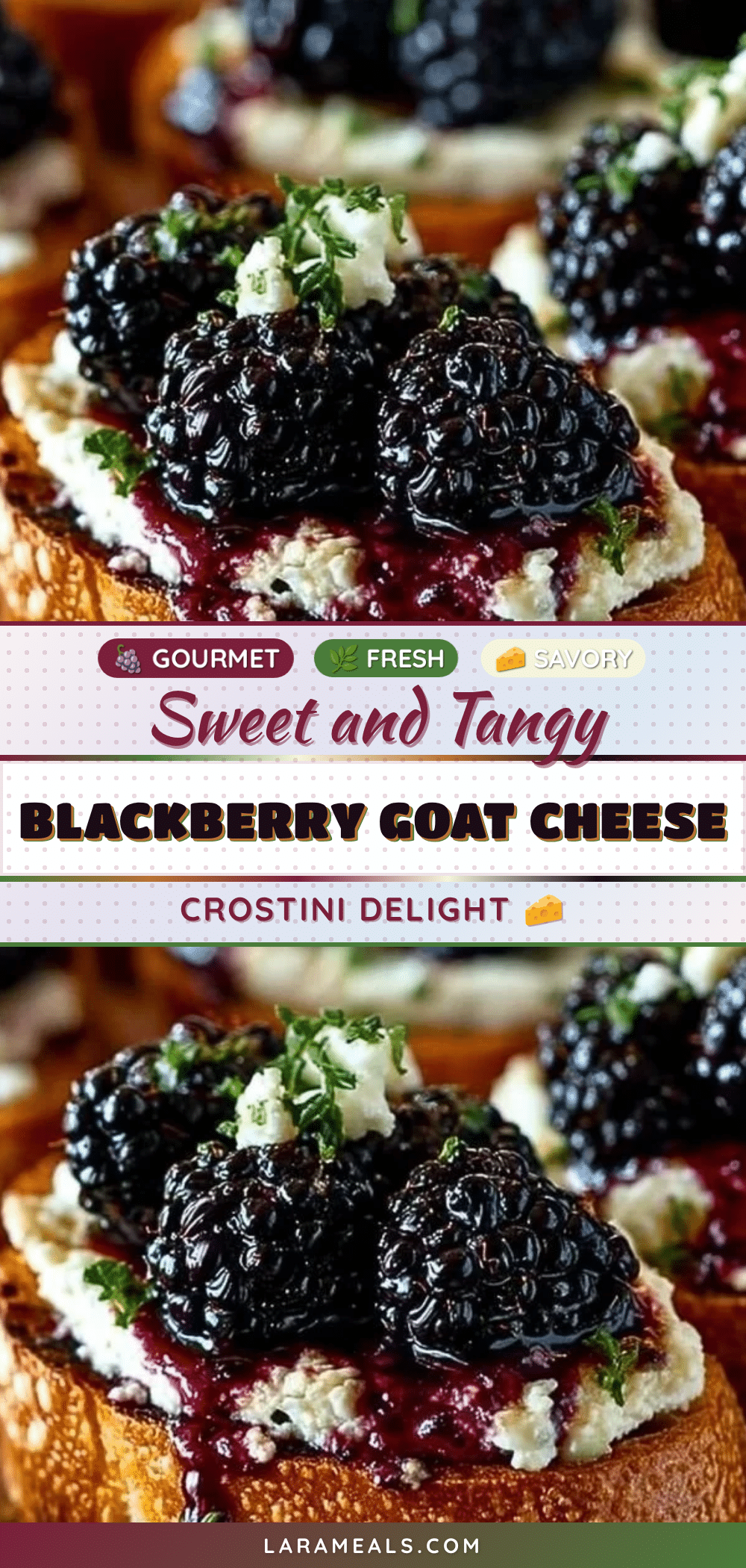 blackberry goat cheese crostini recipe