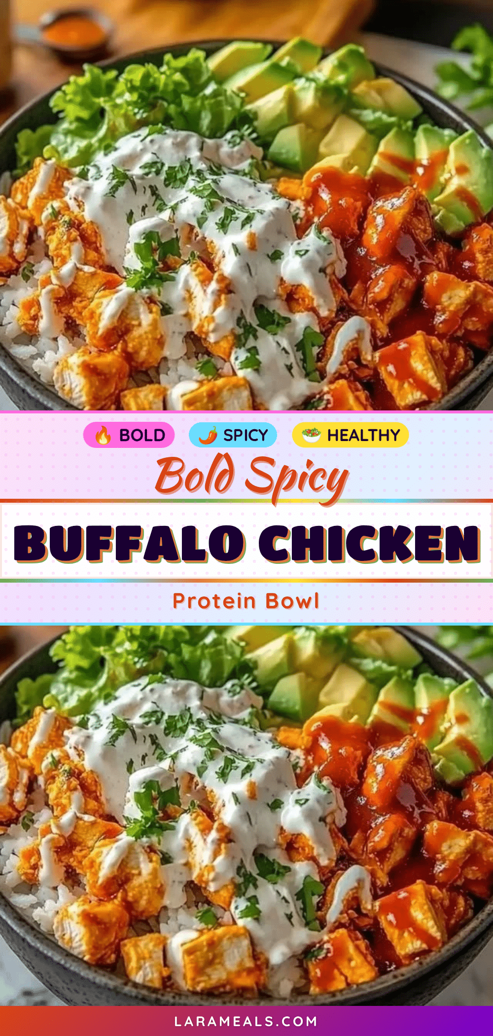 buffalo chicken protein bowl recipe