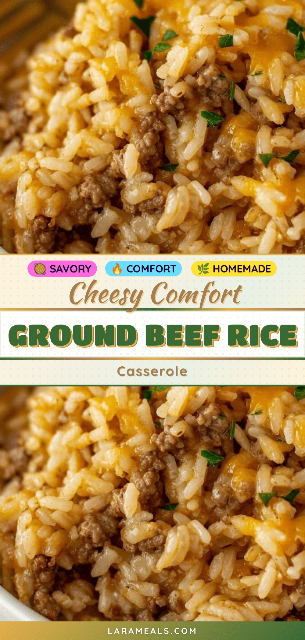 cheesy ground beef and rice casserole recipe