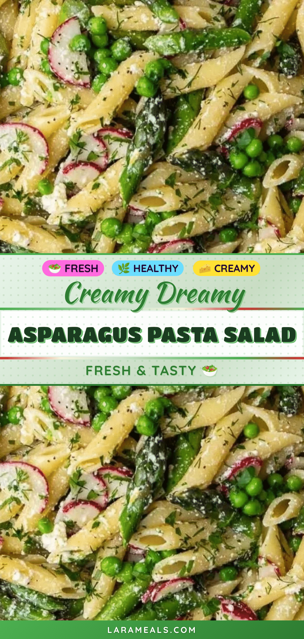 creamy asparagus pasta salad recipe