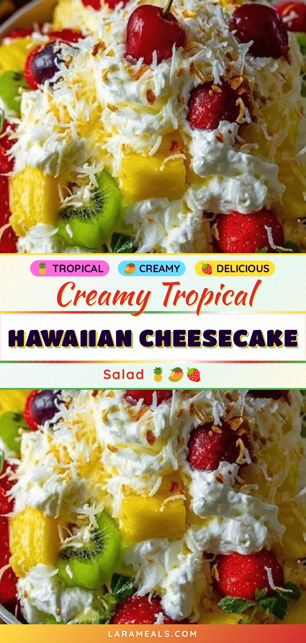 creamy hawaiian cheesecake salad recipe