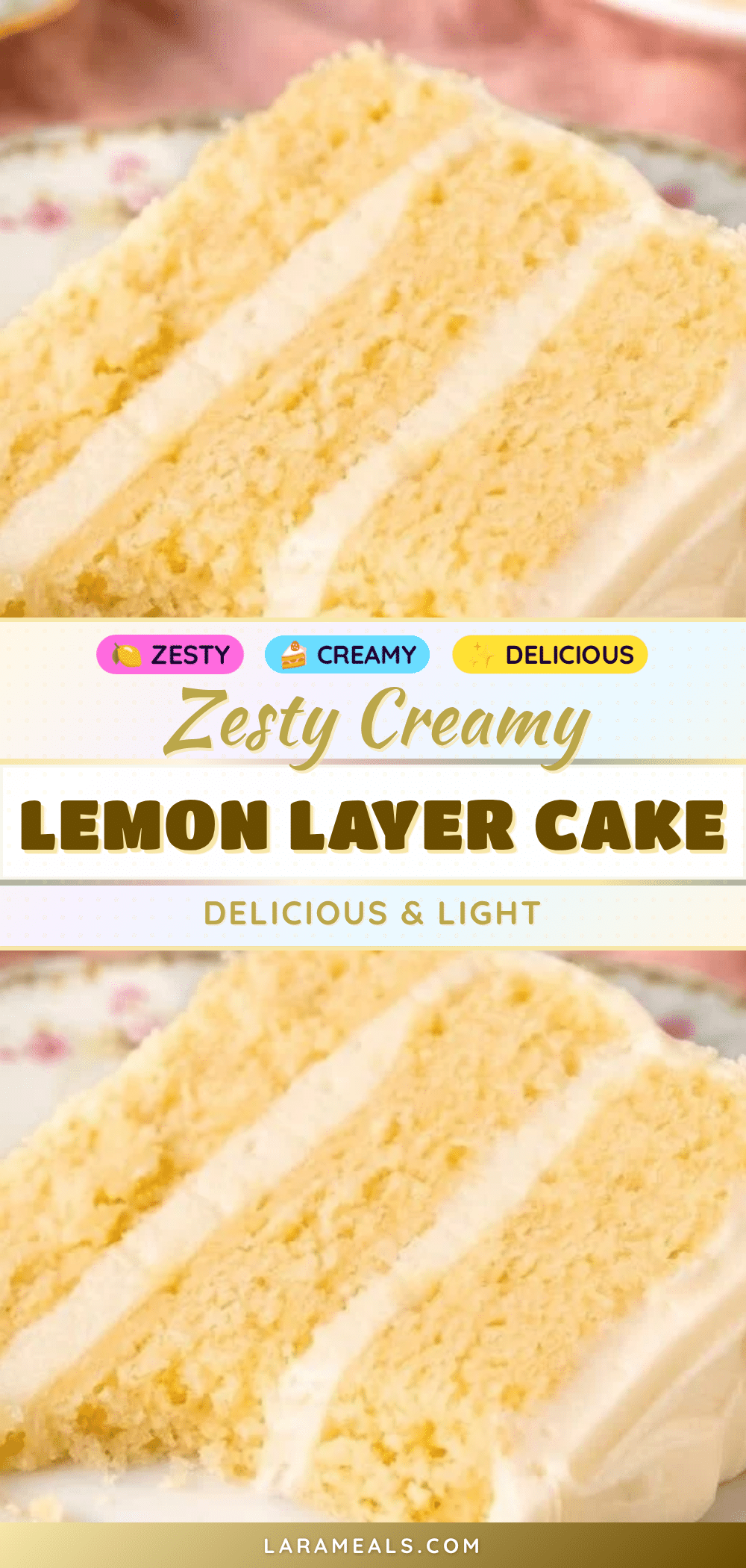 creamy lemon layer cake recipe