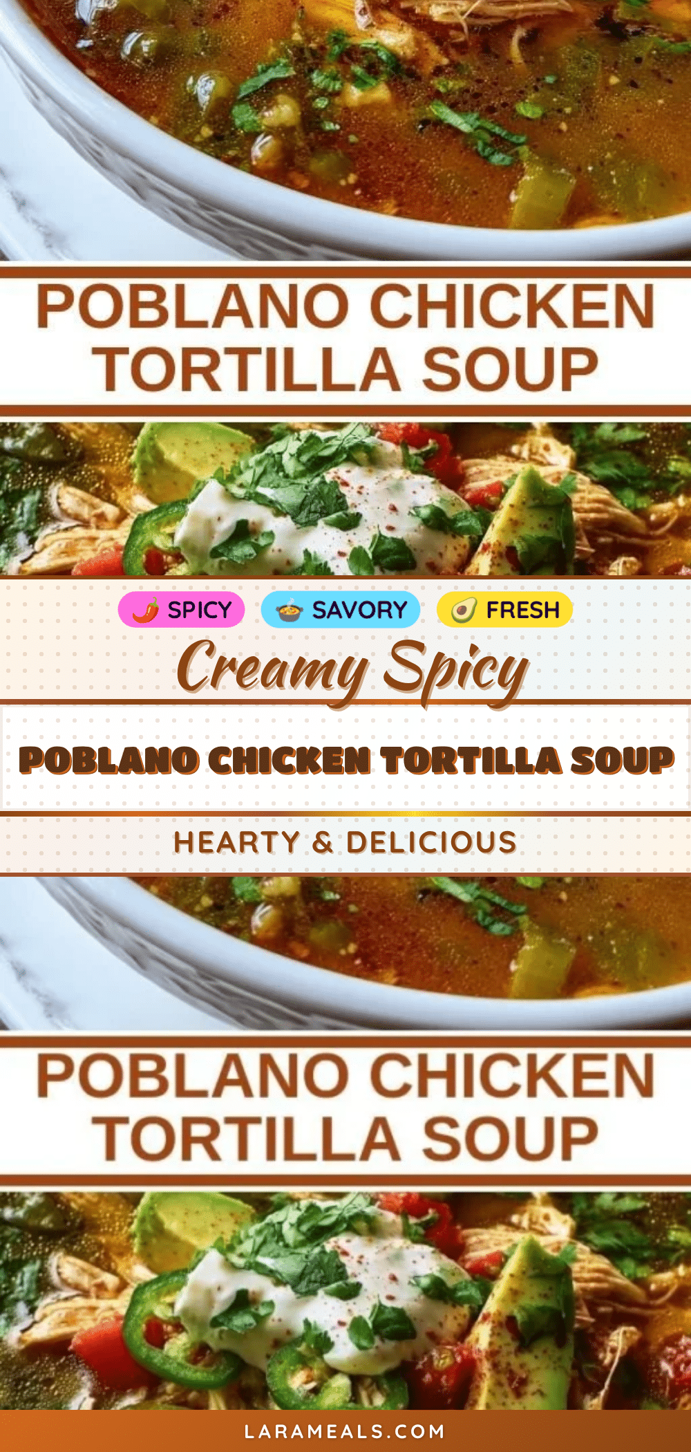 creamy poblano chicken tortilla soup recipe