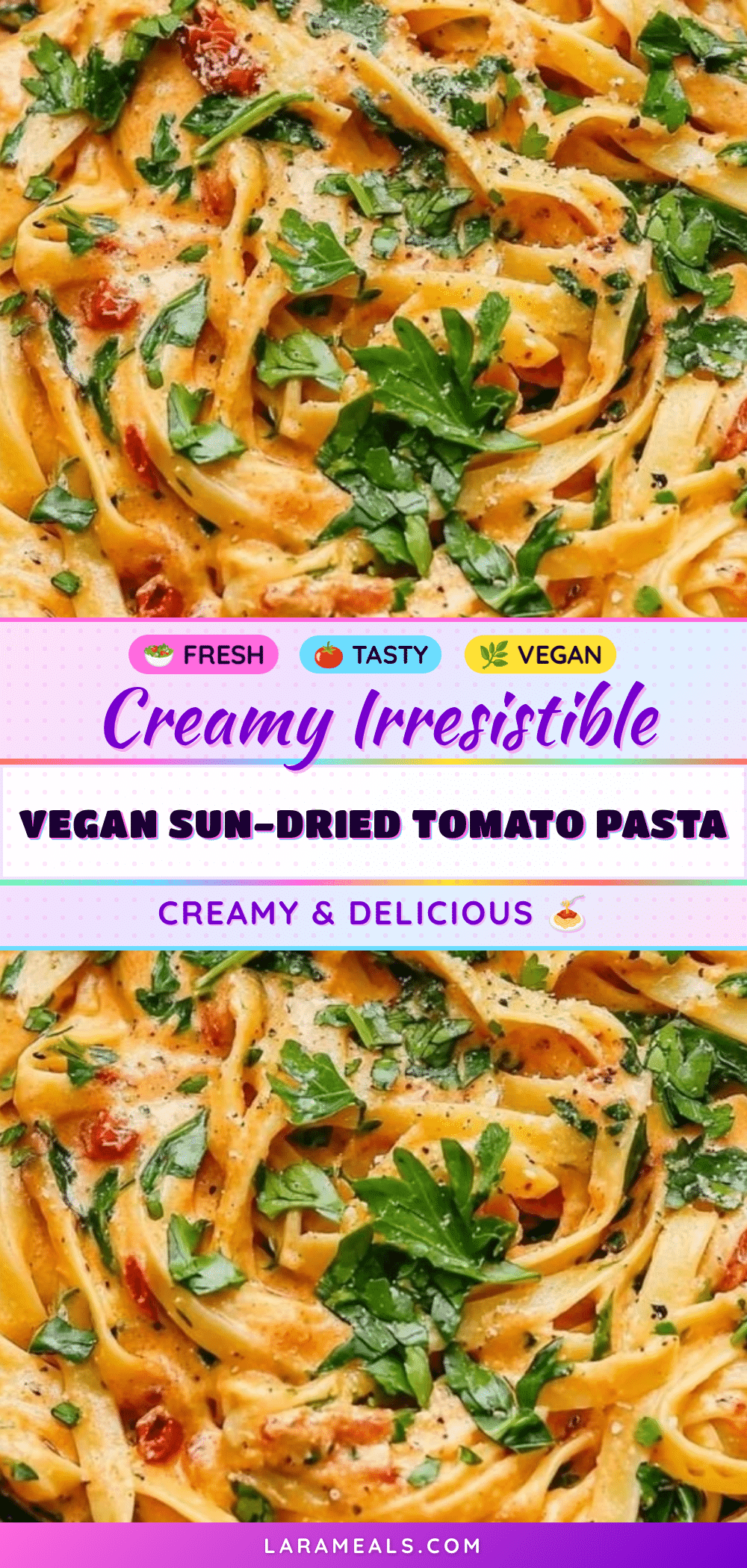 creamy vegan sun-dried tomato pasta recipe
