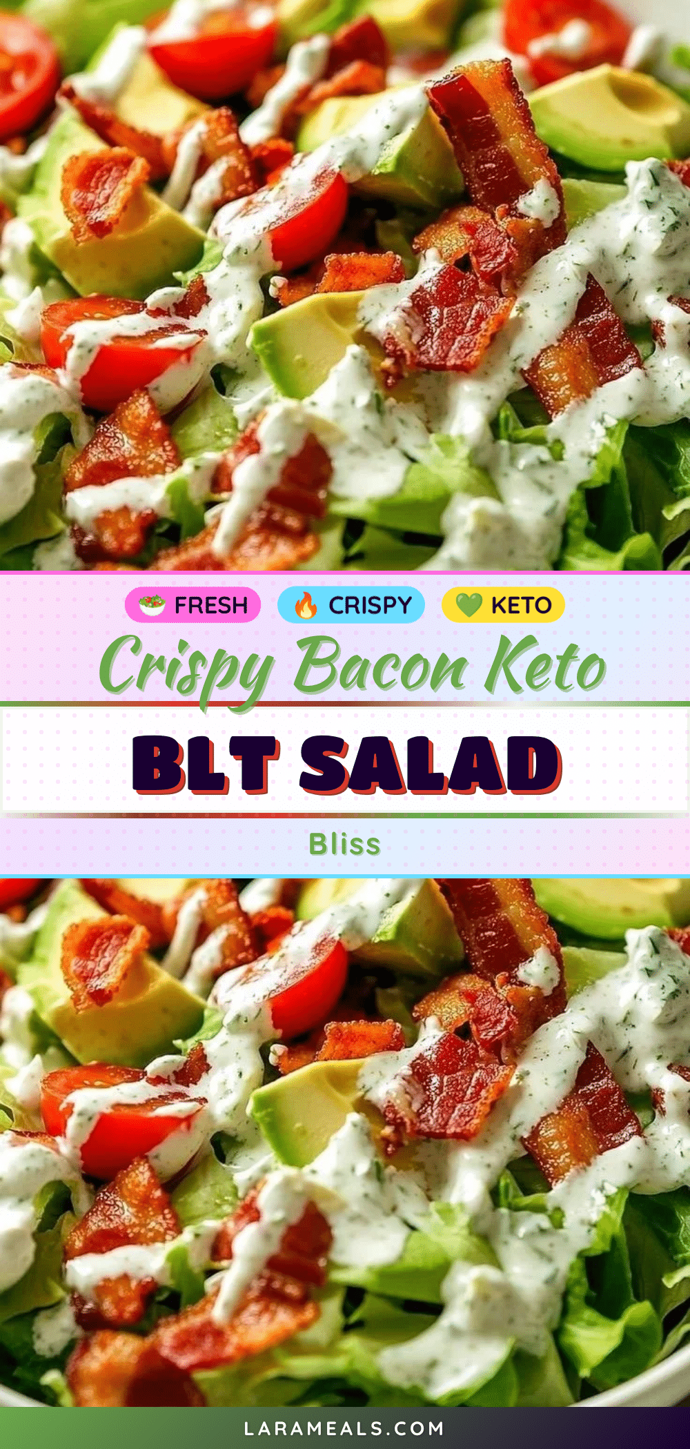 crispy bacon keto blt salad recipe