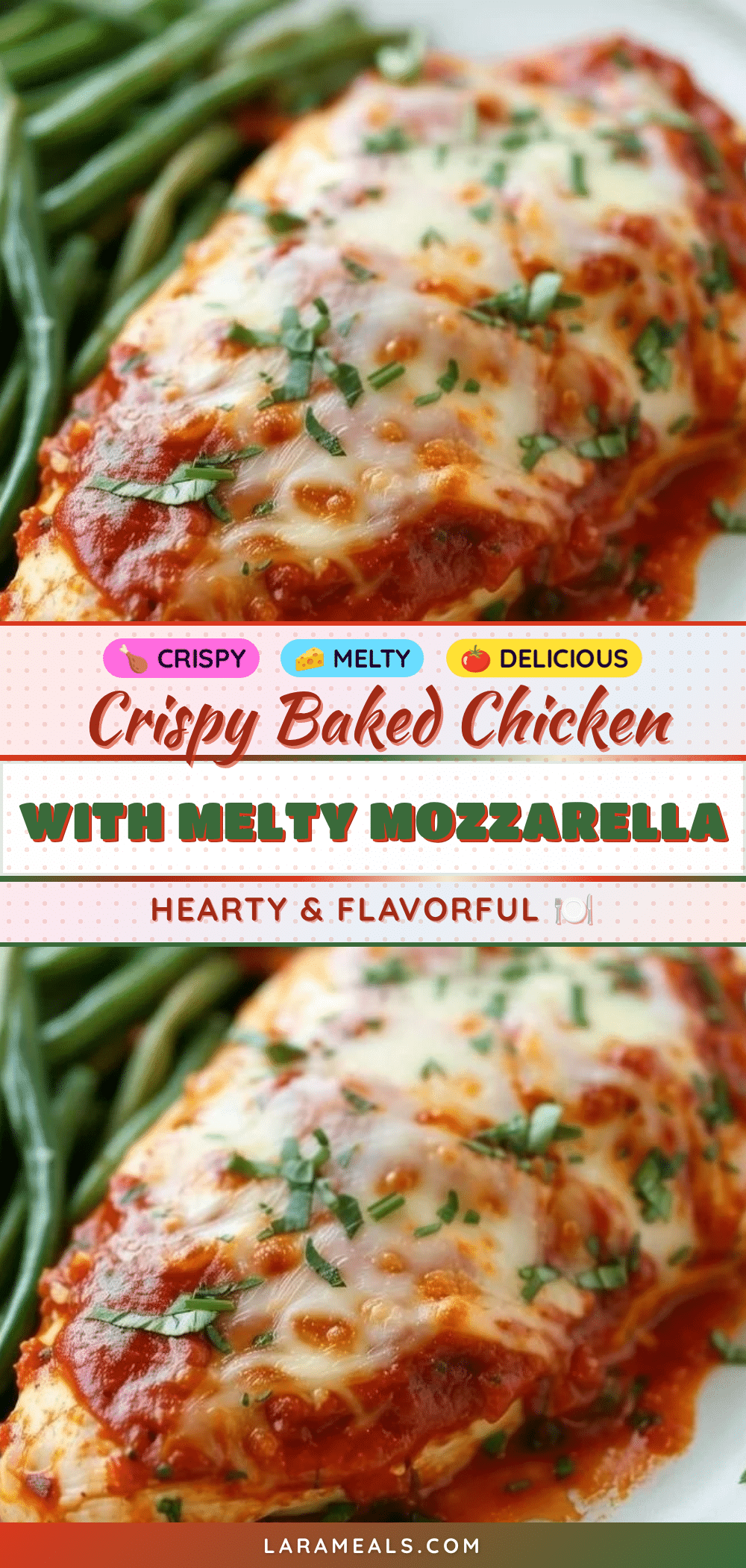 crispy baked chicken with marinara recipe
