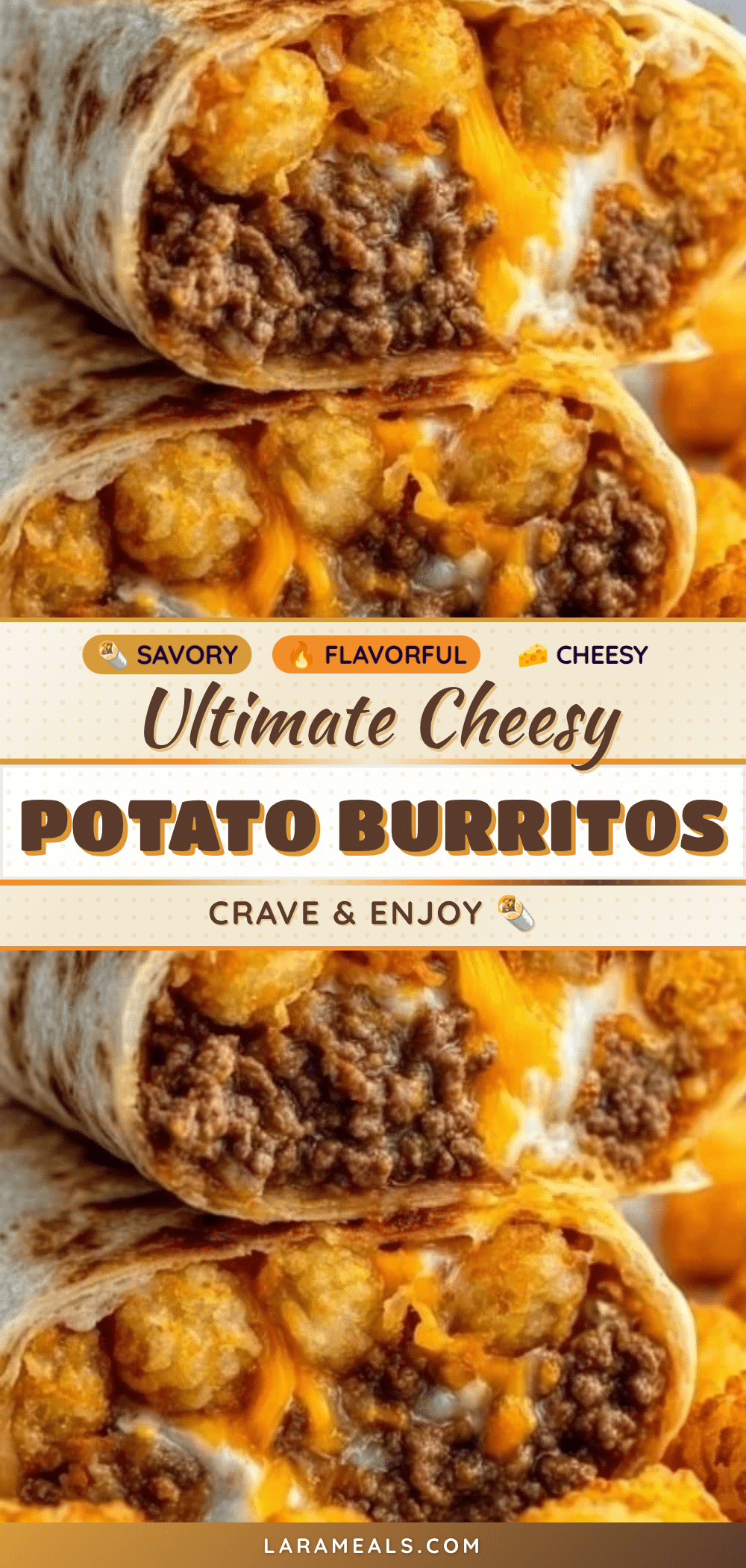 crispy cheesy potato burritos recipe