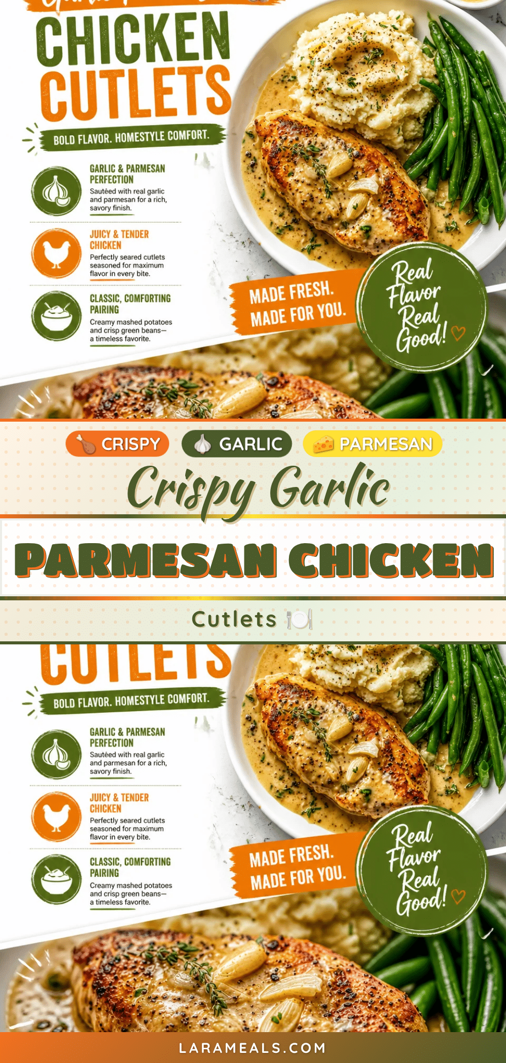 crispy garlic parmesan chicken cutlets recipe