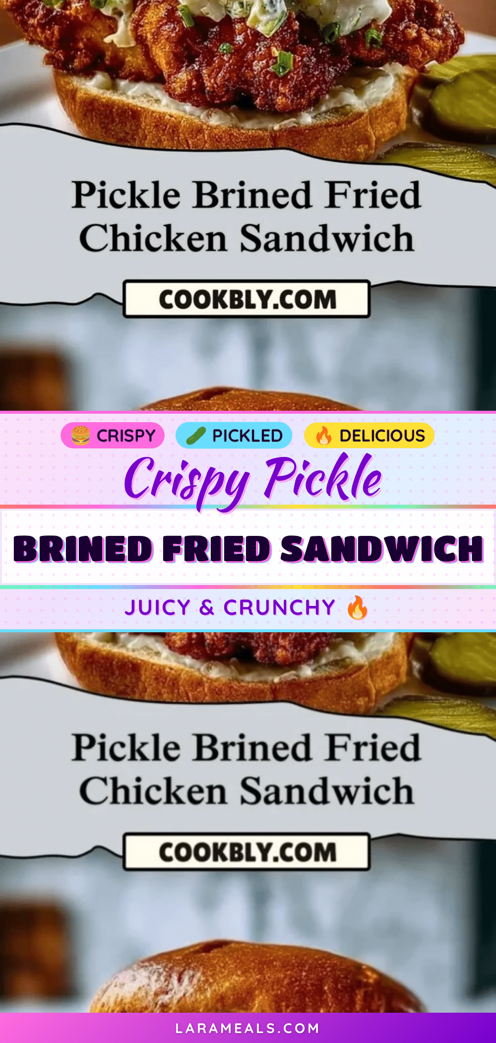 crispy pickle brined fried chicken sandwich recipe