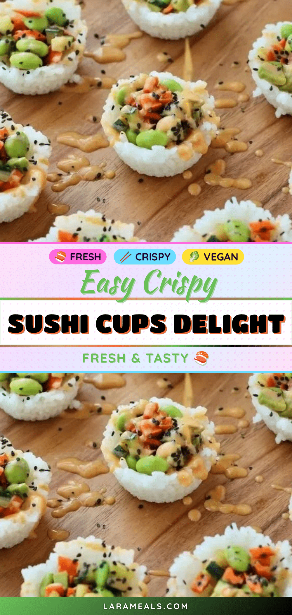 crispy sushi cups recipe