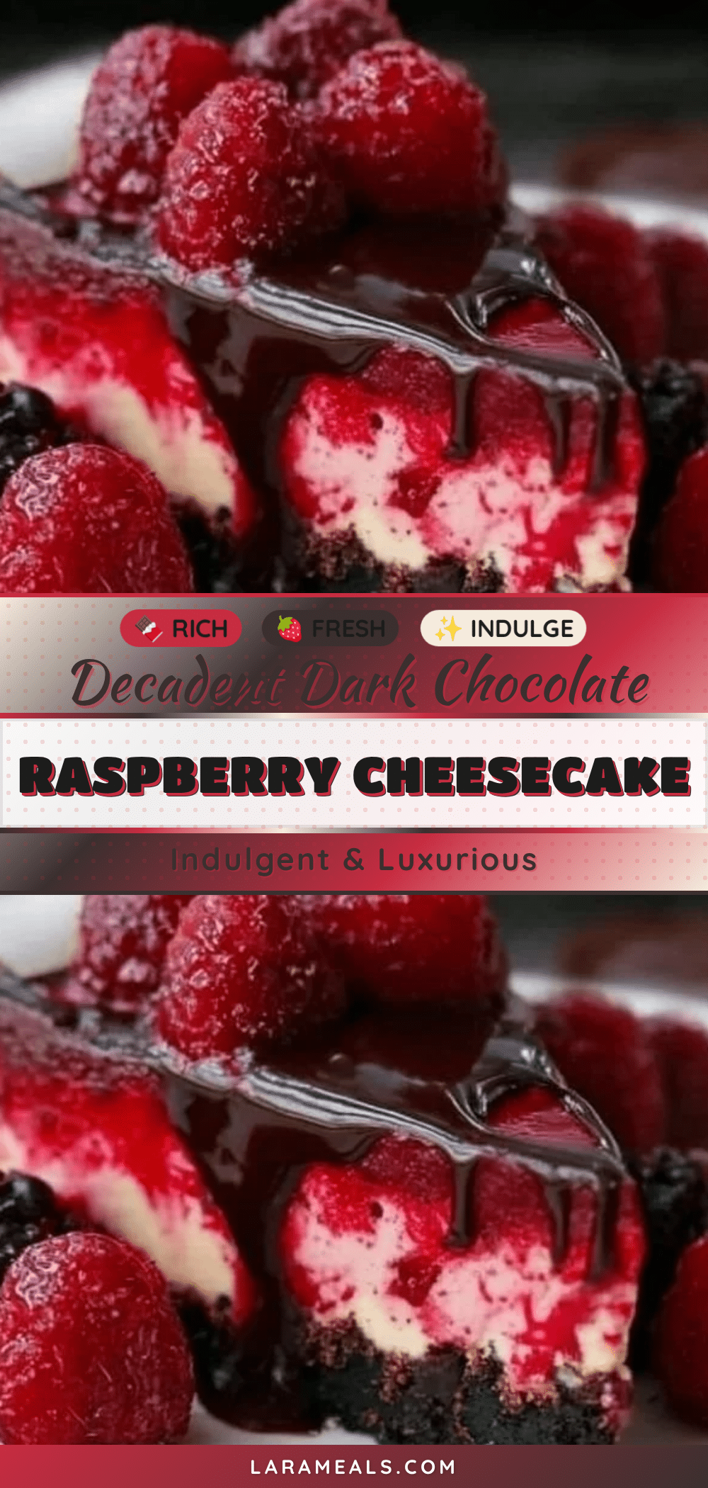 dark chocolate raspberry cheesecake recipe
