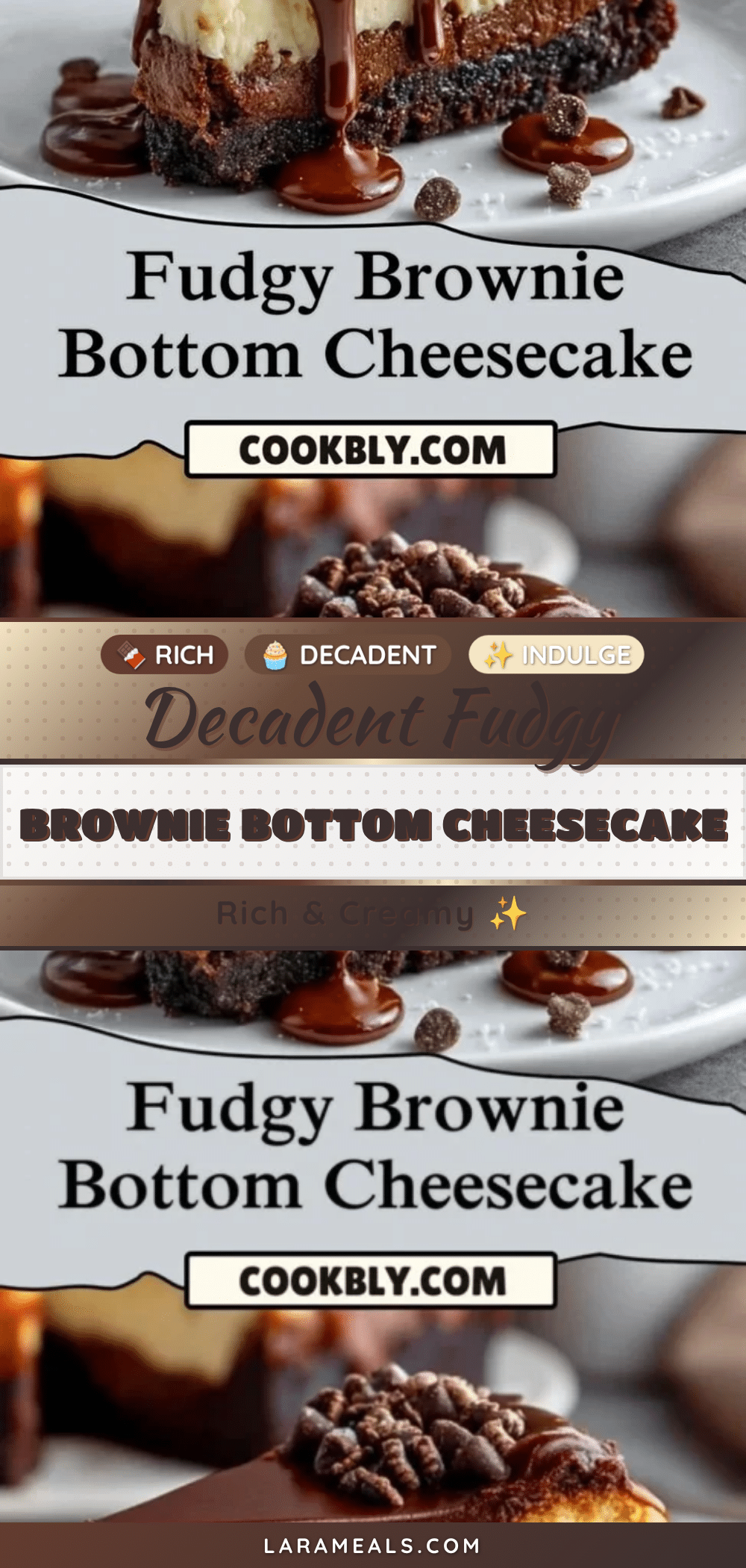 decadent fudgy brownie bottom cheesecake recipe