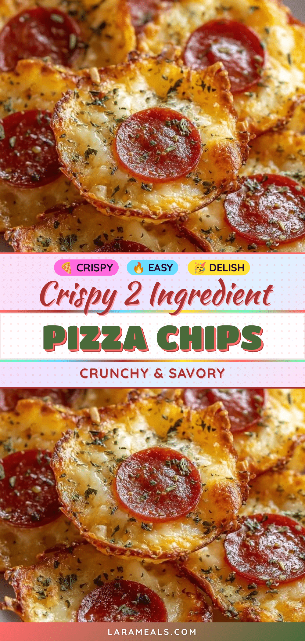 easy 2 ingredient pizza chips recipe