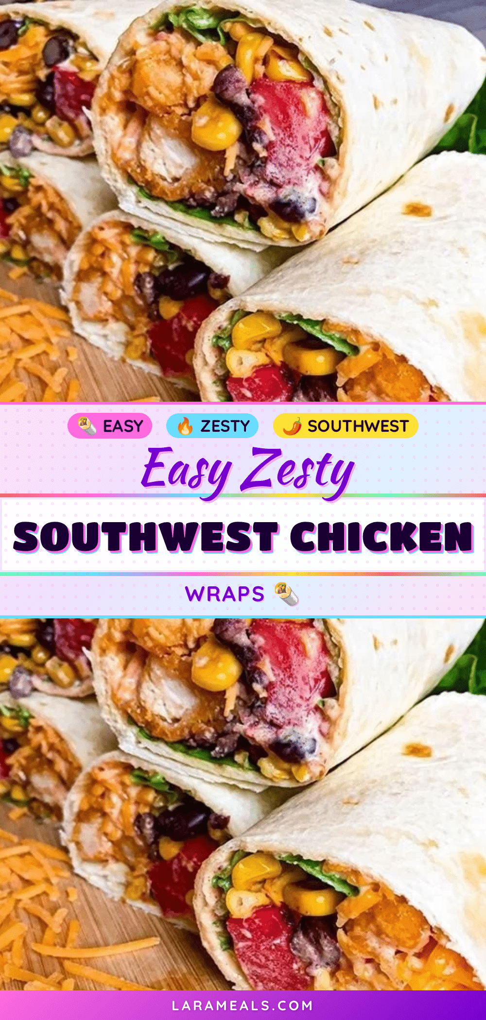 easy zesty southwest chicken wrap recipe recipe