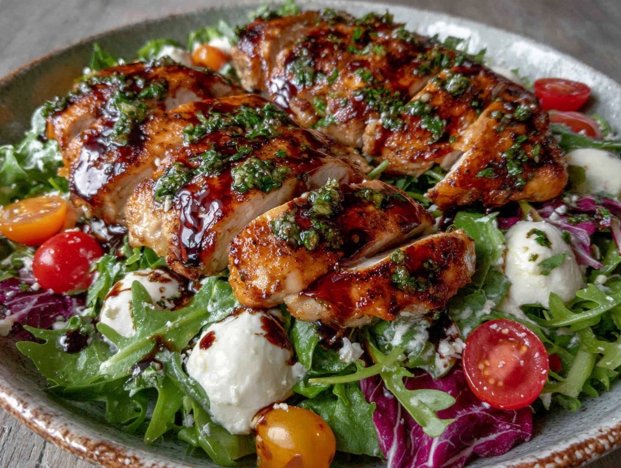fresh baked marinated chicken salad preparation steps