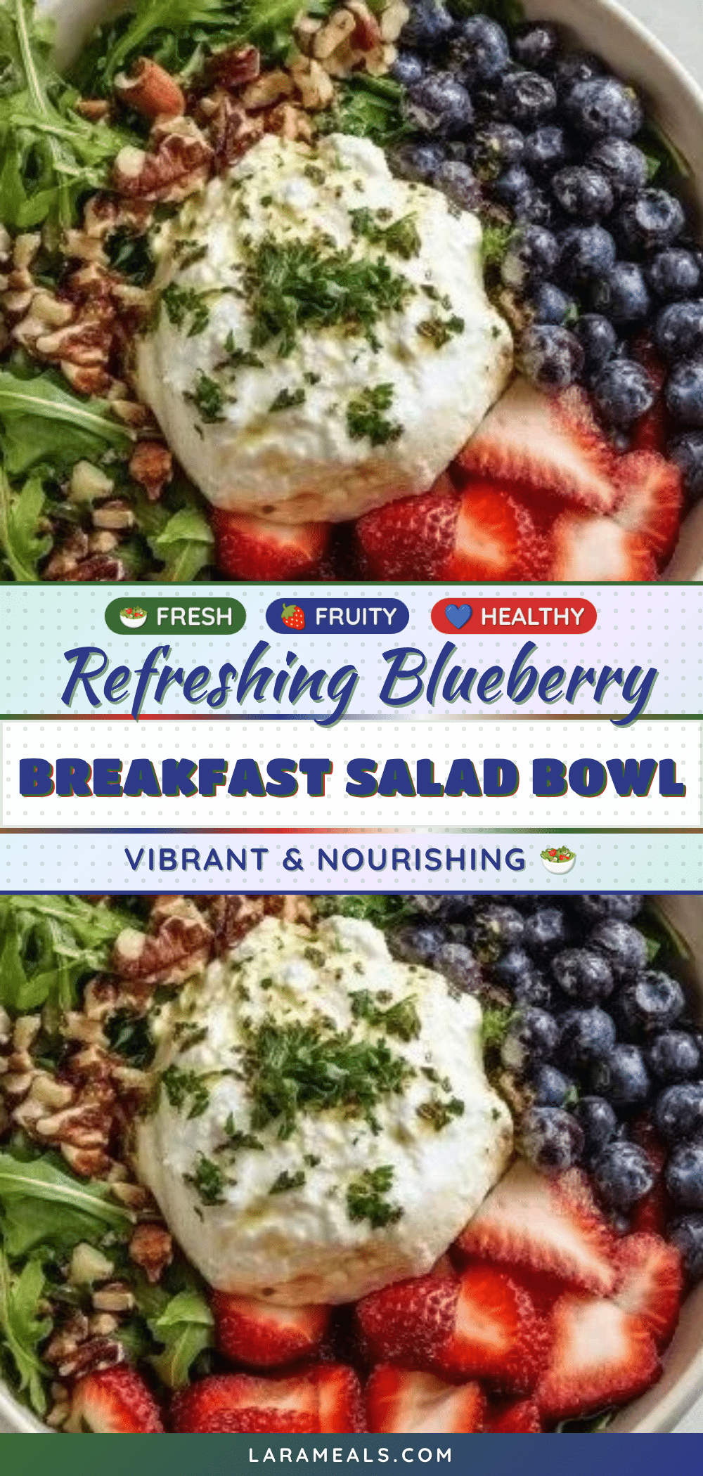 Fresh Blueberry Breakfast Salad recipe