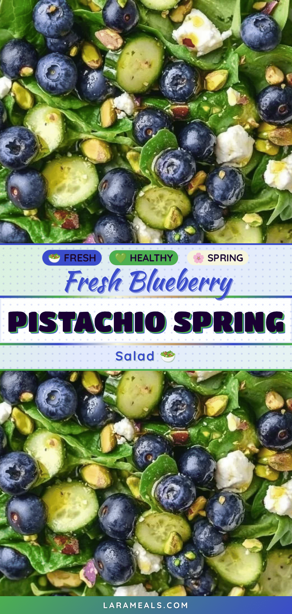 Fresh Blueberry Pistachio Spring Salad recipe