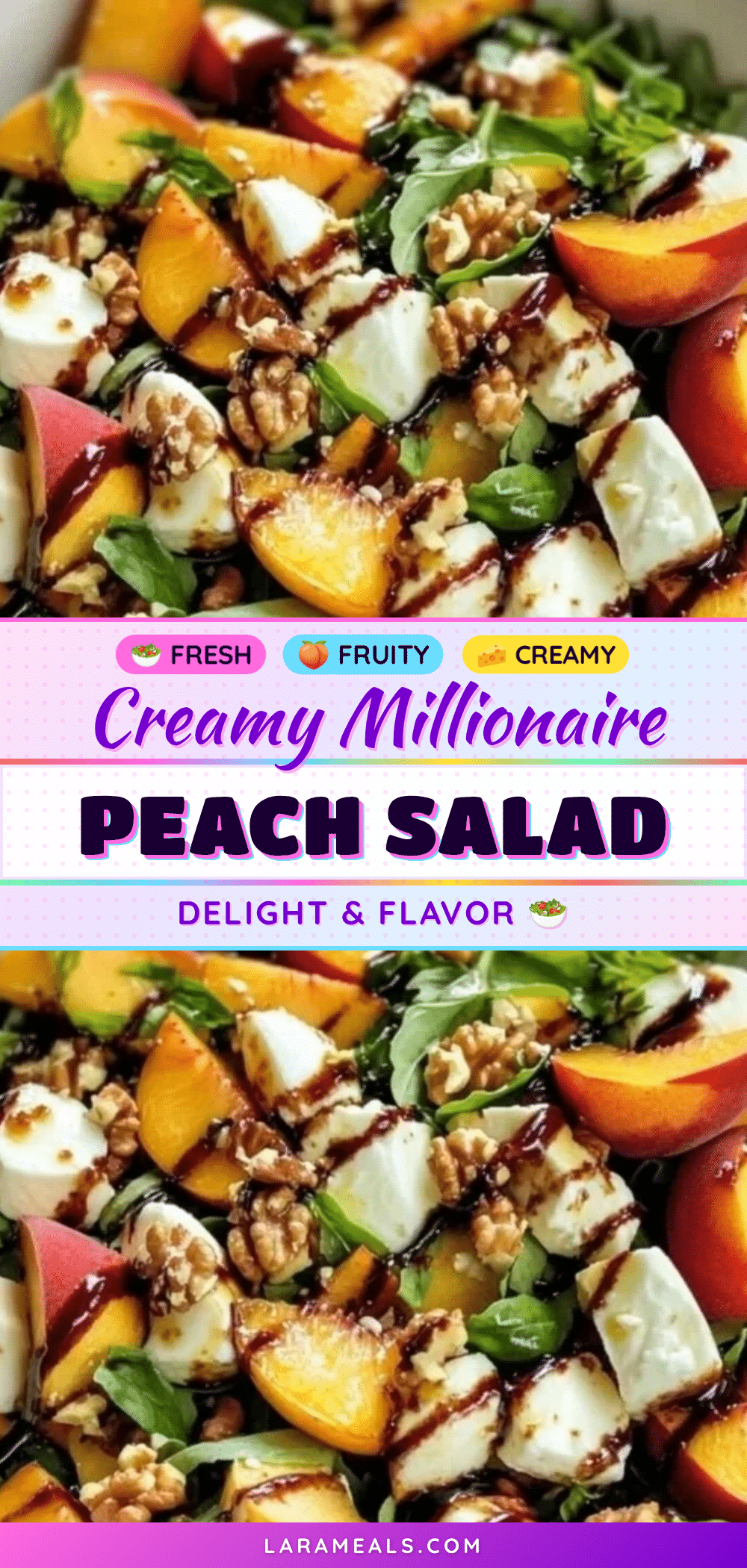 fresh millionaire peach salad recipe