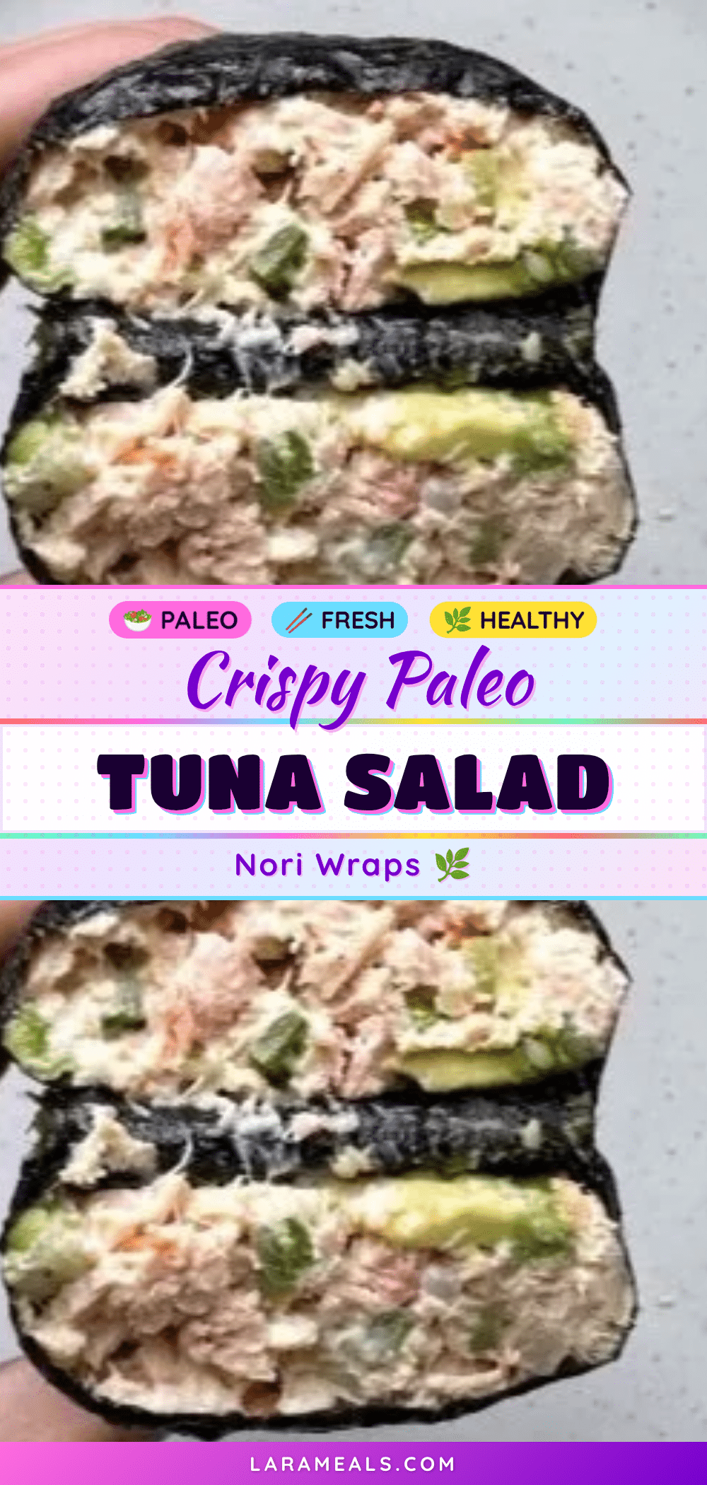 fresh paleo tuna salad nori wraps recipe