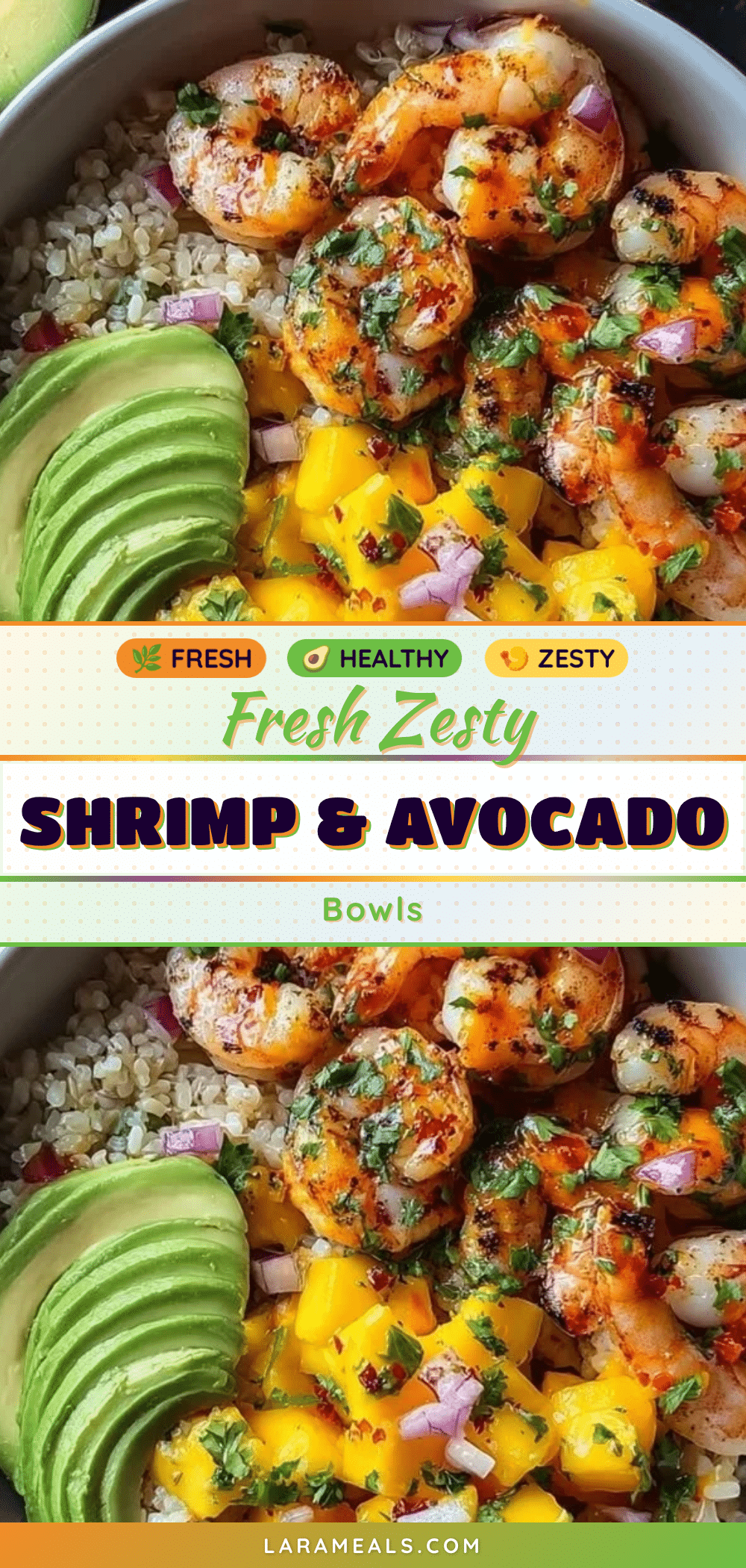 fresh shrimp and avocado bowls recipe