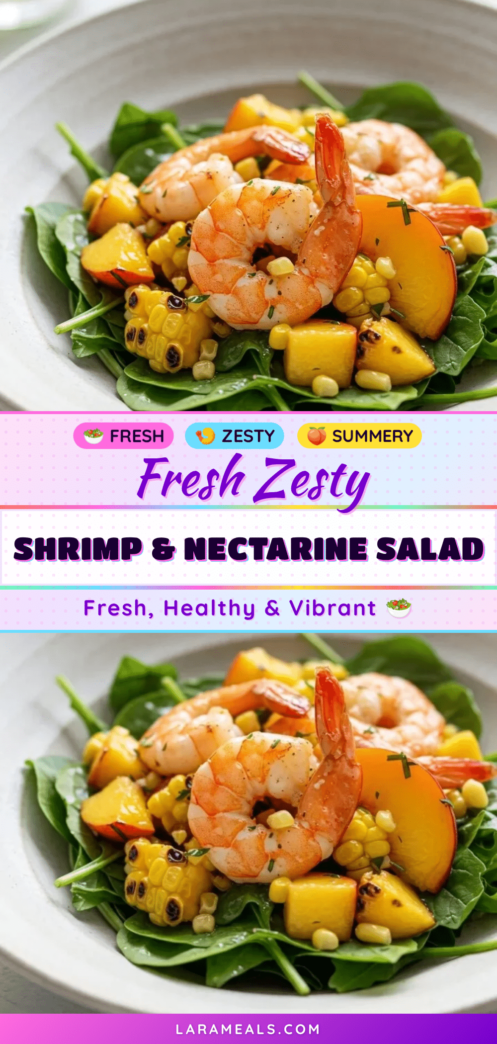fresh shrimp and nectarine salad recipe