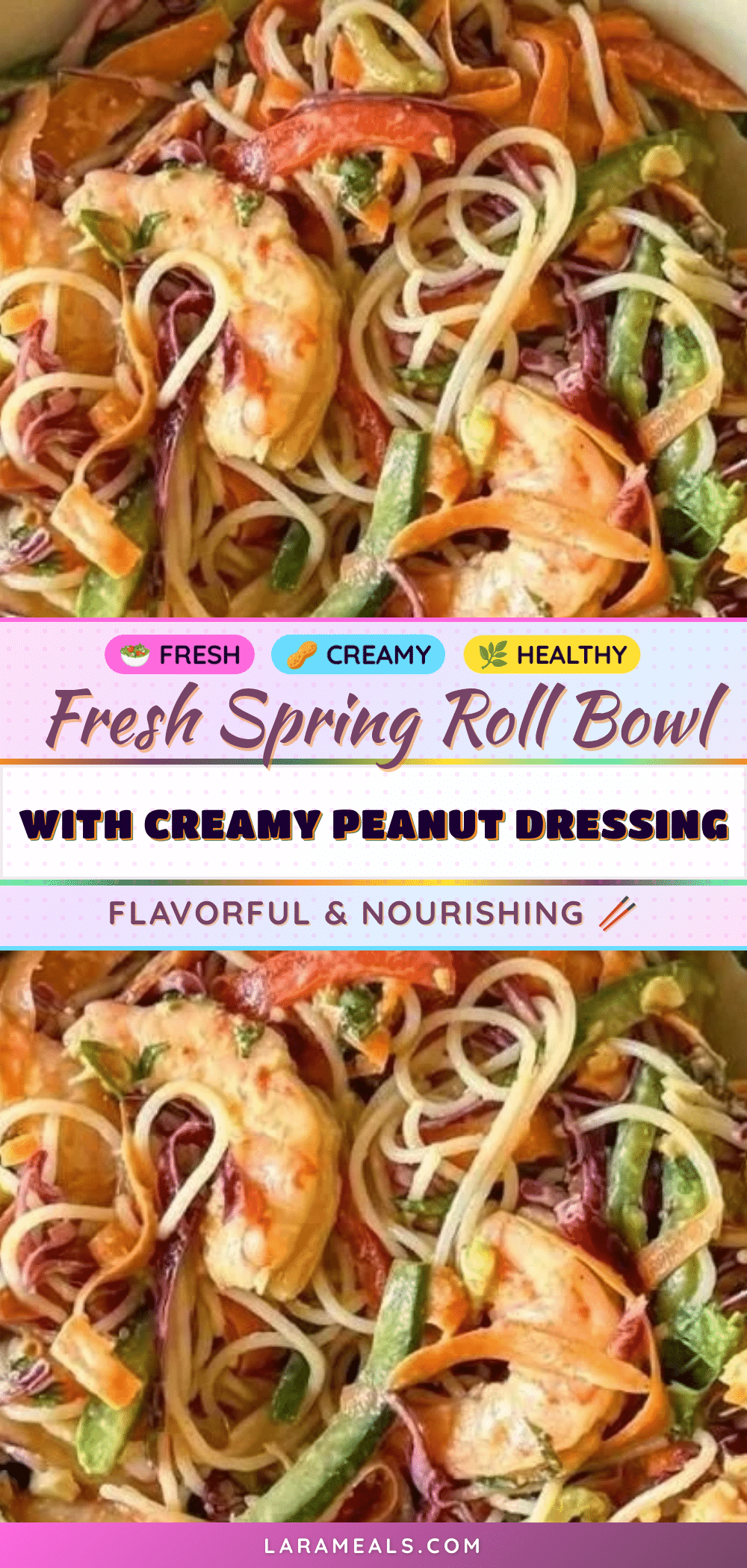 fresh spring roll bowl recipe