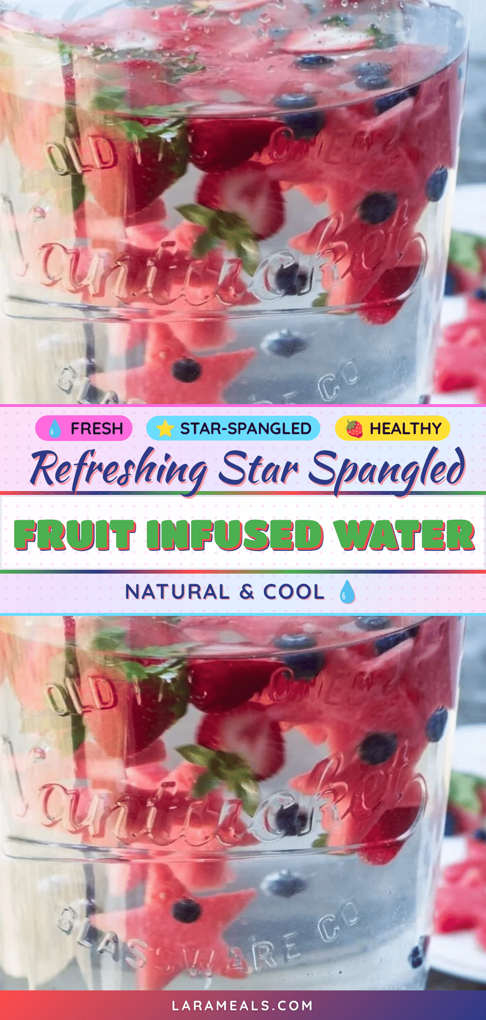 fresh star spangled fruit infused water recipe