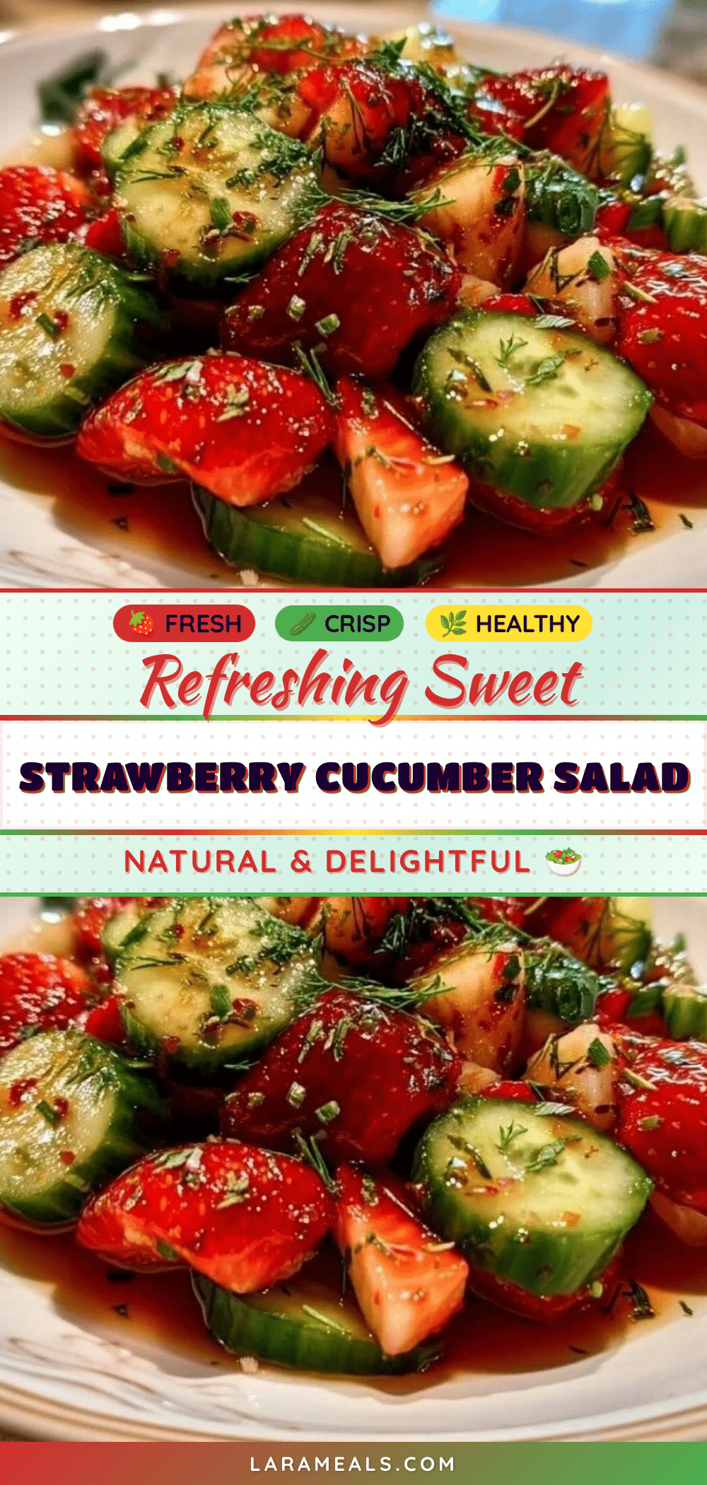 fresh strawberry cucumber salad recipe