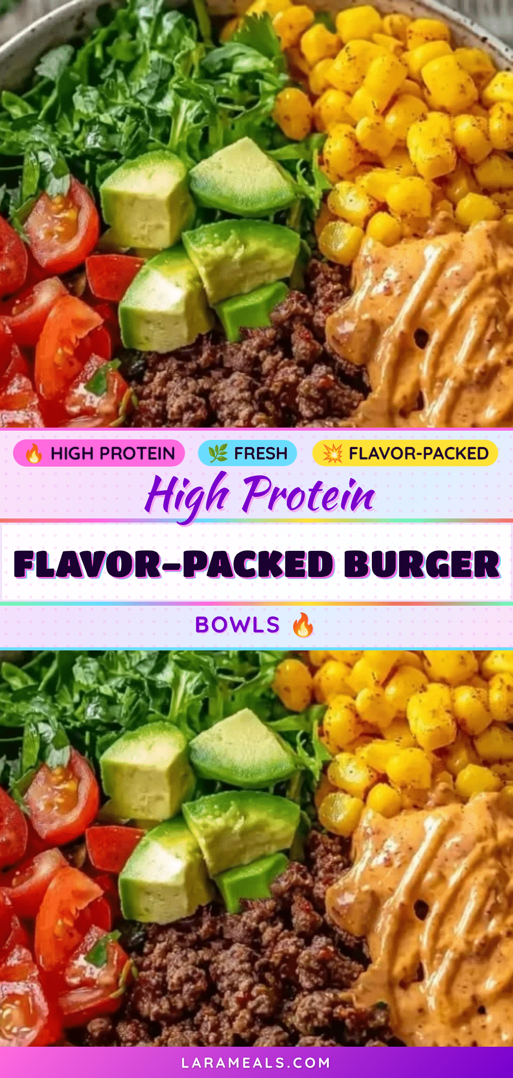 high protein burger bowls recipe