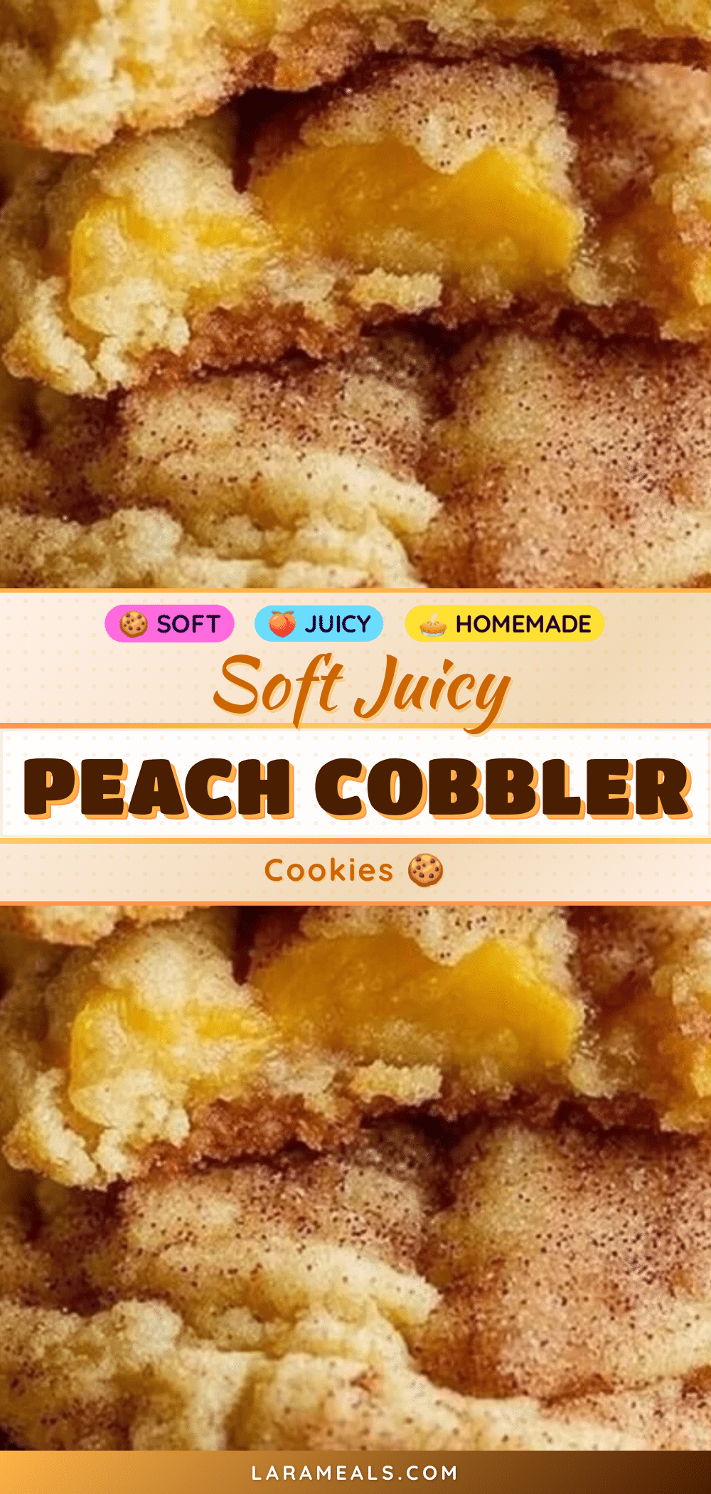 peach cobbler cookies recipe